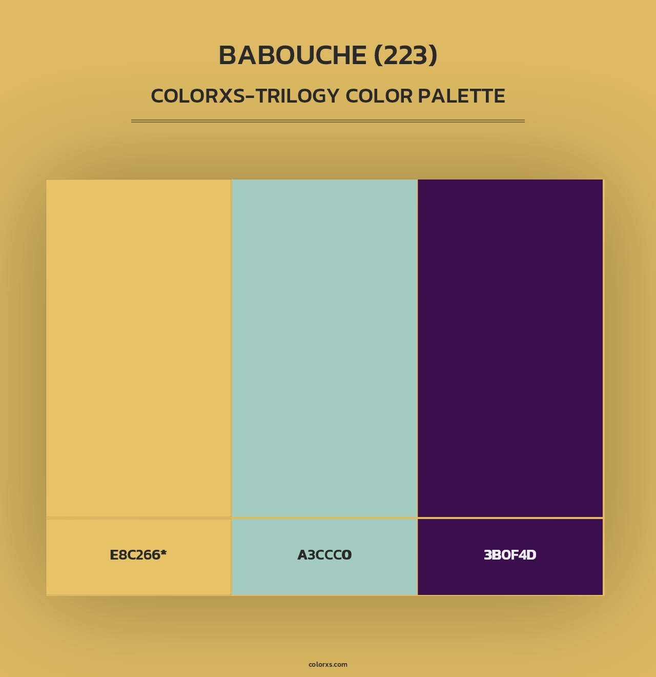 Babouche (223) - Colorxs Trilogy Palette