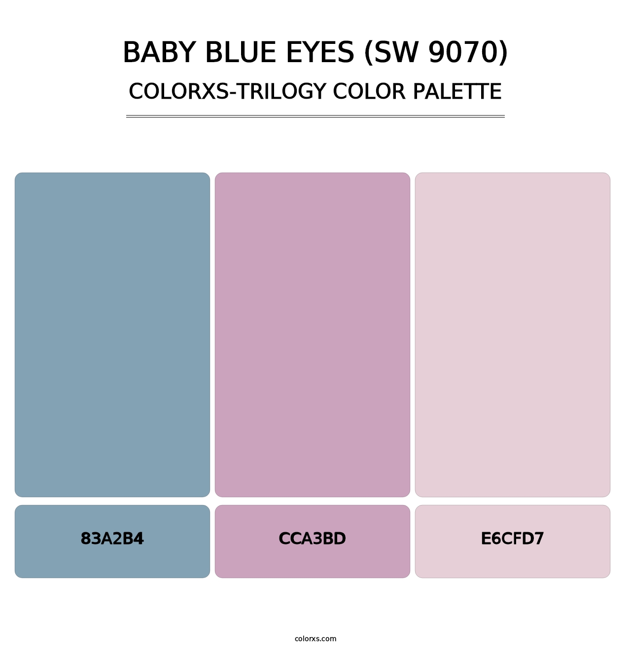 Baby Blue Eyes (SW 9070) - Colorxs Trilogy Palette