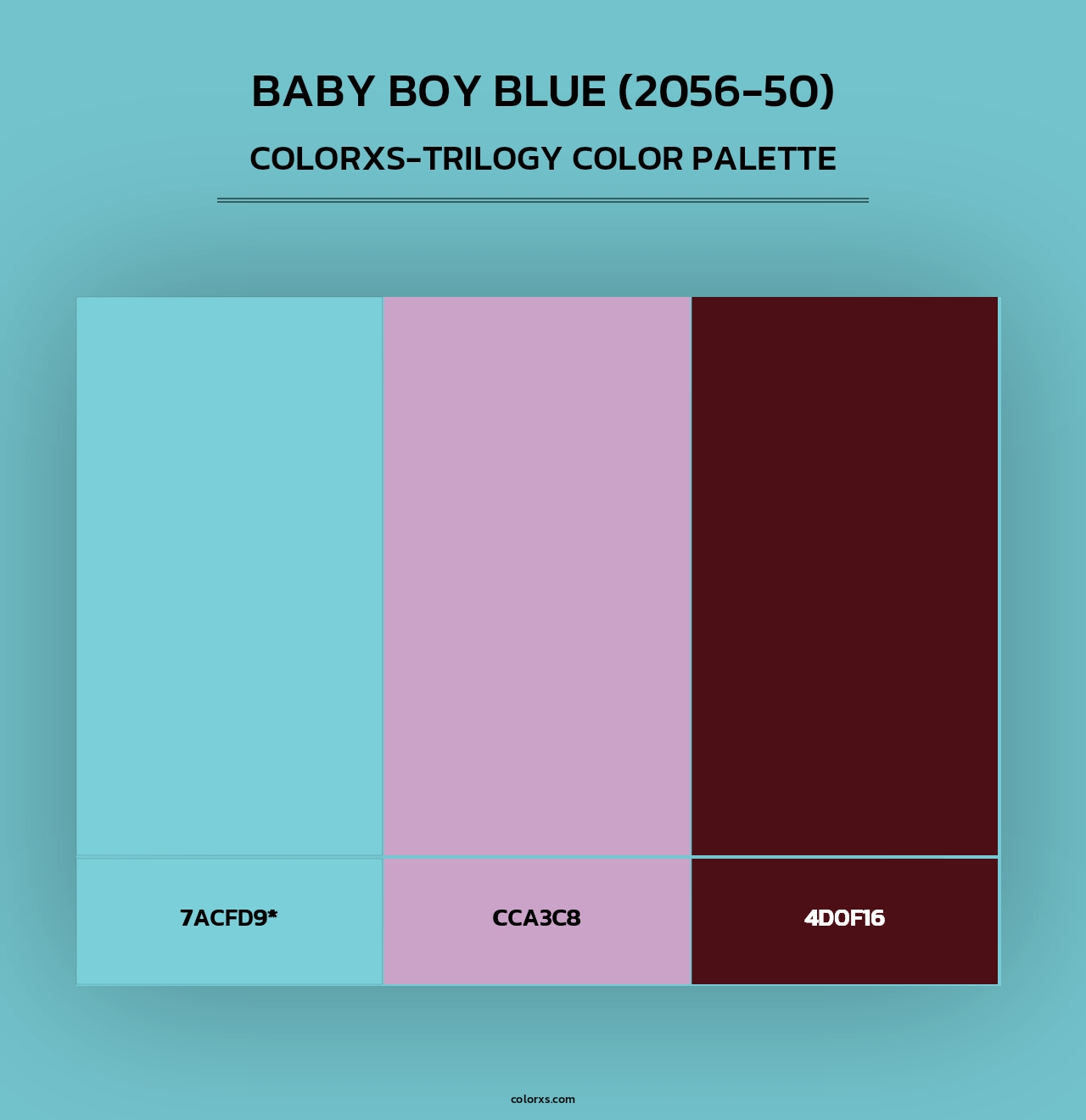 Baby Boy Blue (2056-50) - Colorxs Trilogy Palette