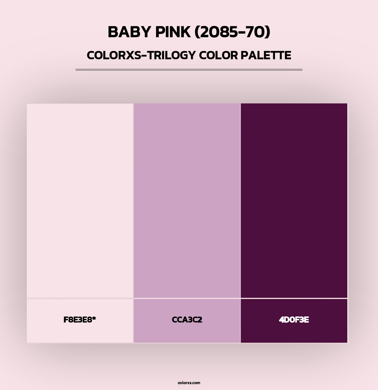 Baby Pink (2085-70) - Colorxs Trilogy Palette