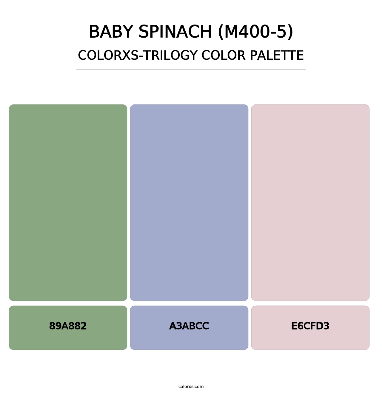 Baby Spinach (M400-5) - Colorxs Trilogy Palette