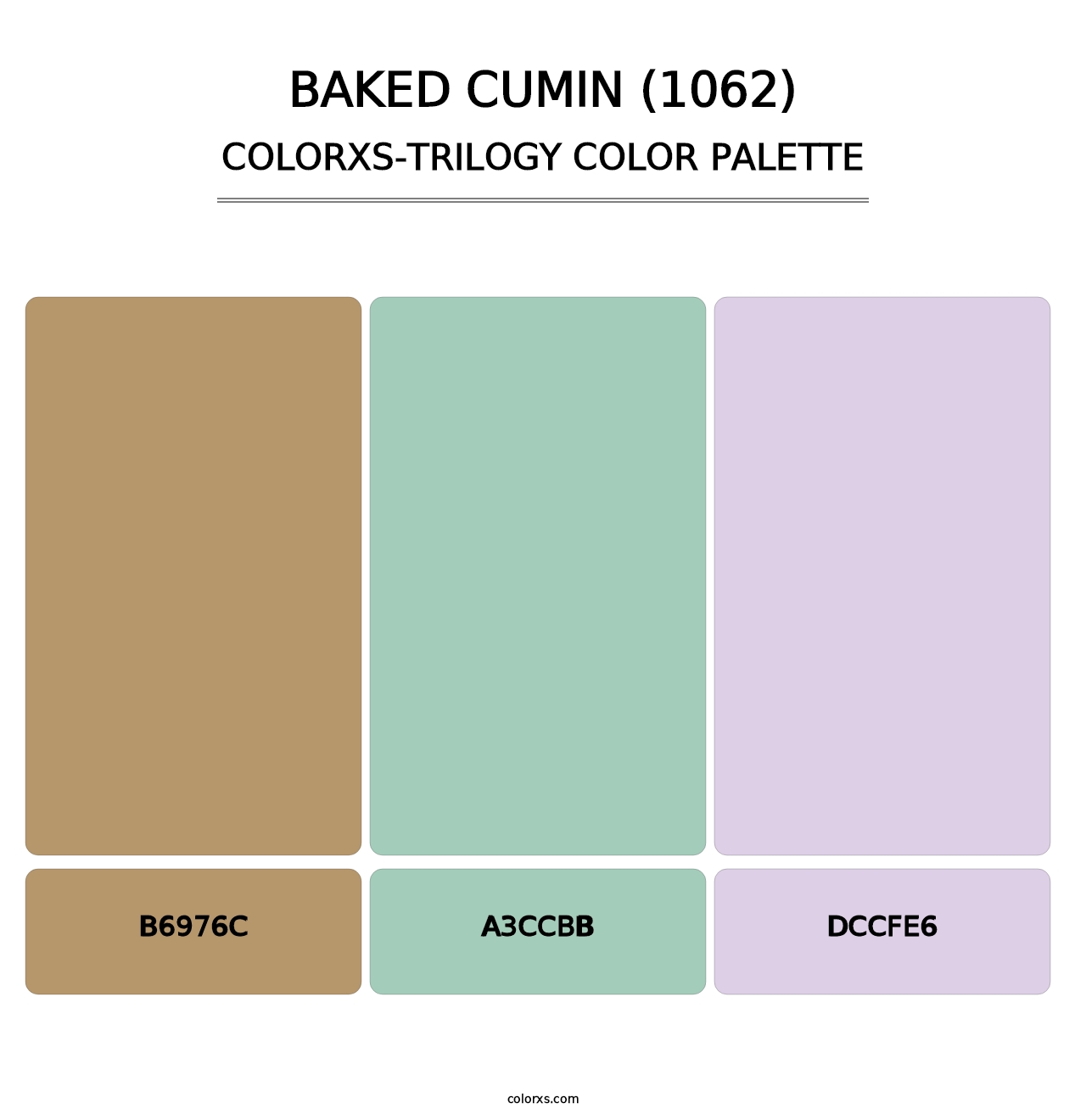 Baked Cumin (1062) - Colorxs Trilogy Palette