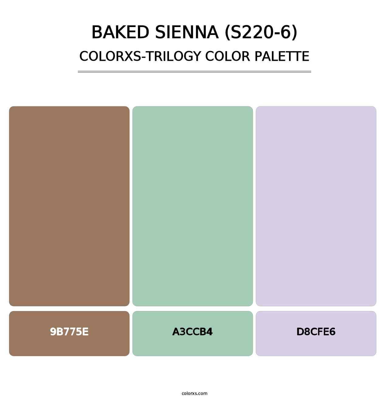 Baked Sienna (S220-6) - Colorxs Trilogy Palette