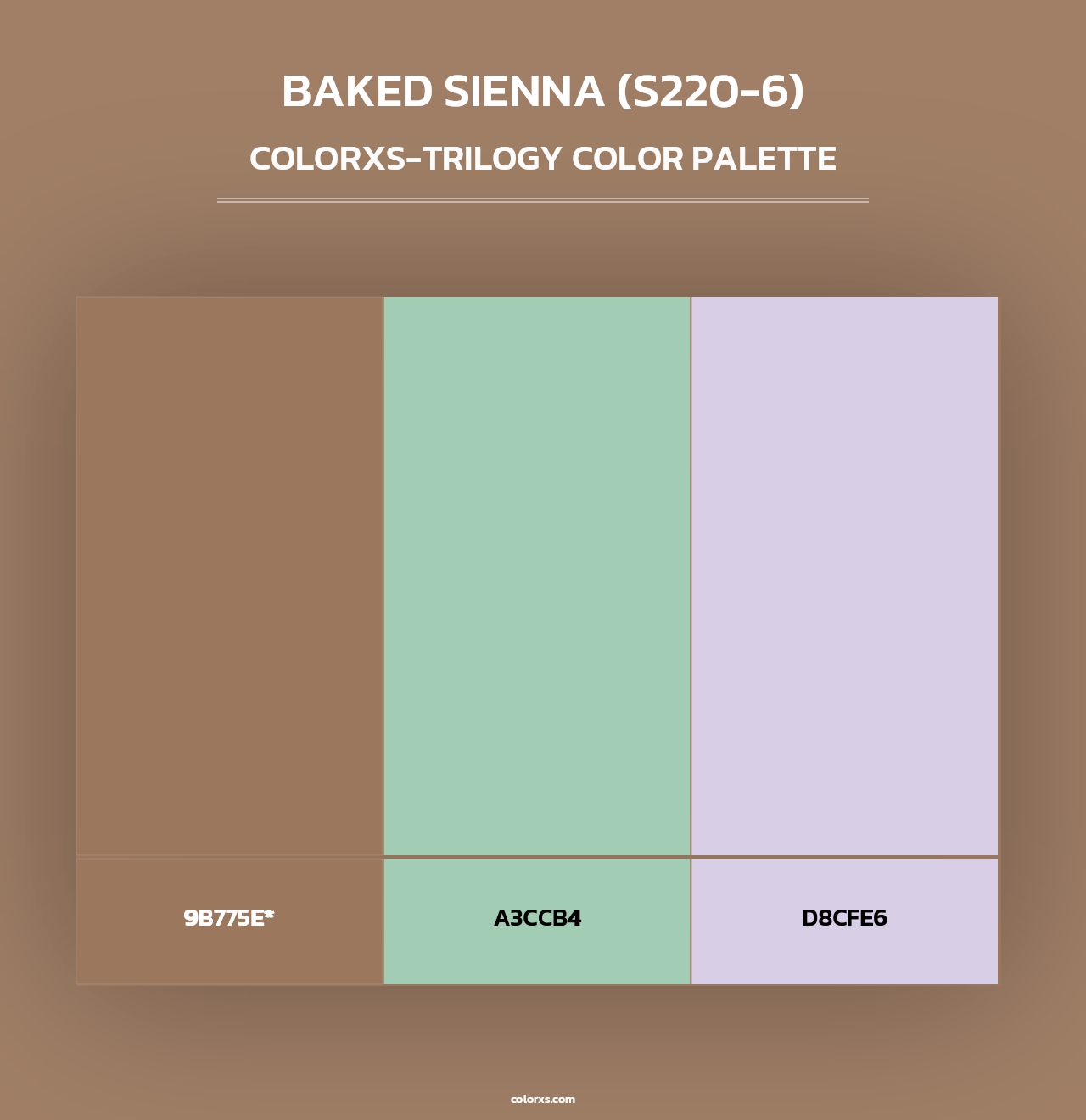 Baked Sienna (S220-6) - Colorxs Trilogy Palette