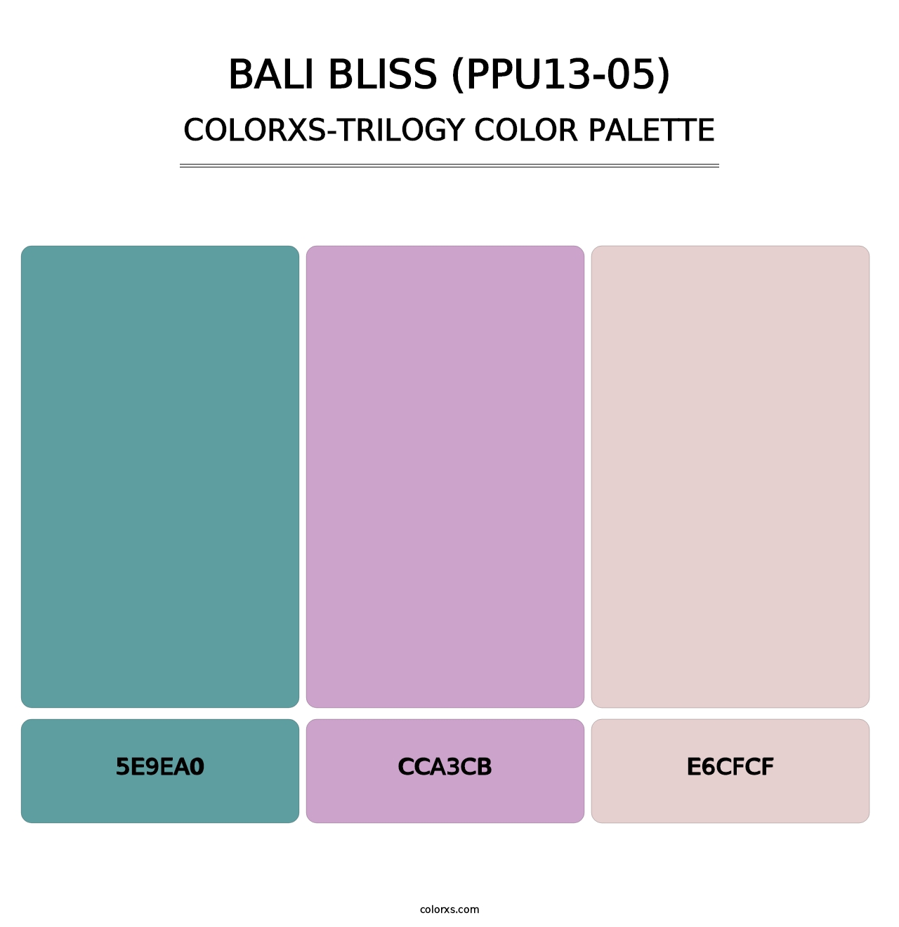 Bali Bliss (PPU13-05) - Colorxs Trilogy Palette