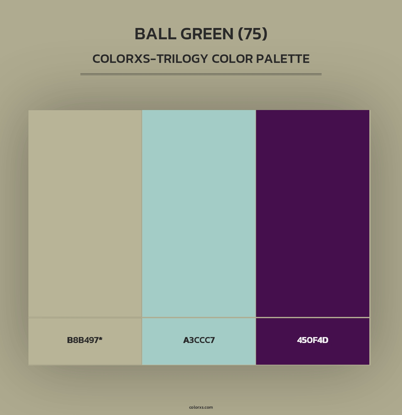 Ball Green (75) - Colorxs Trilogy Palette