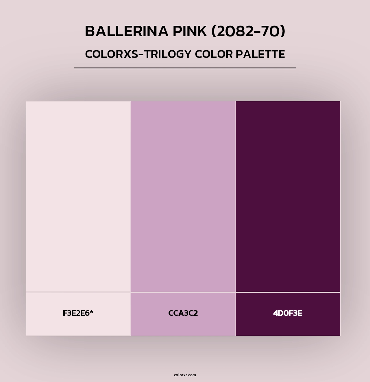 Ballerina Pink (2082-70) - Colorxs Trilogy Palette