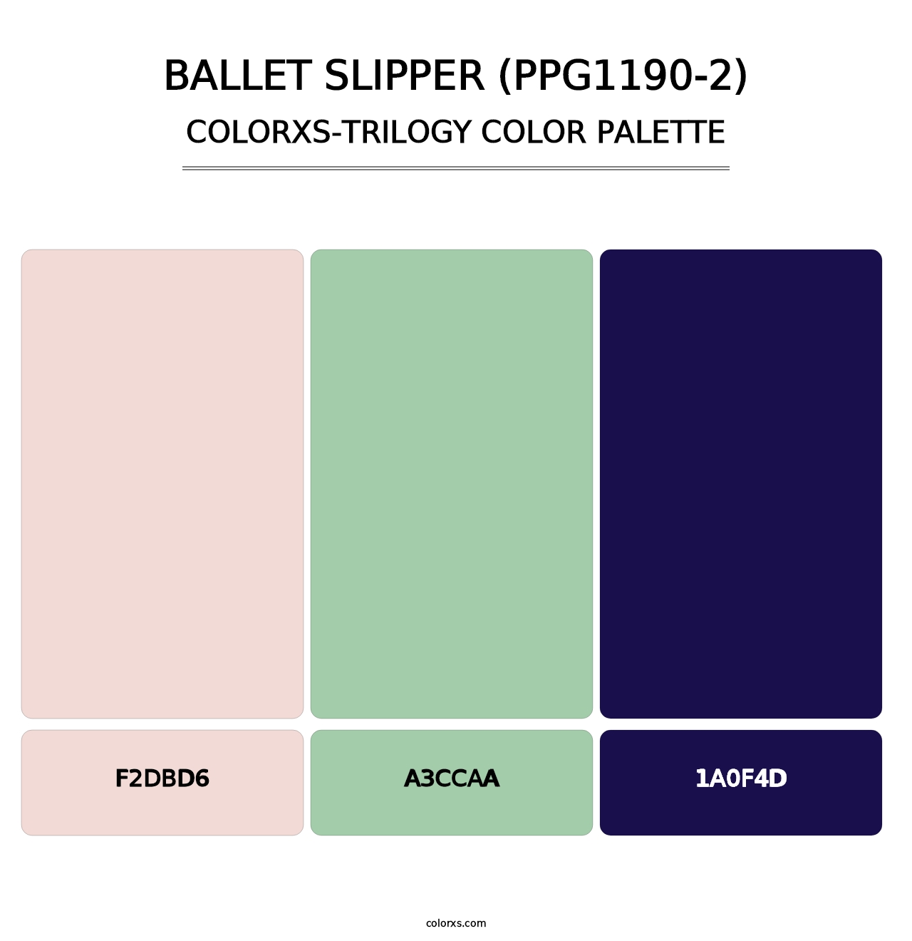 Ballet Slipper (PPG1190-2) - Colorxs Trilogy Palette