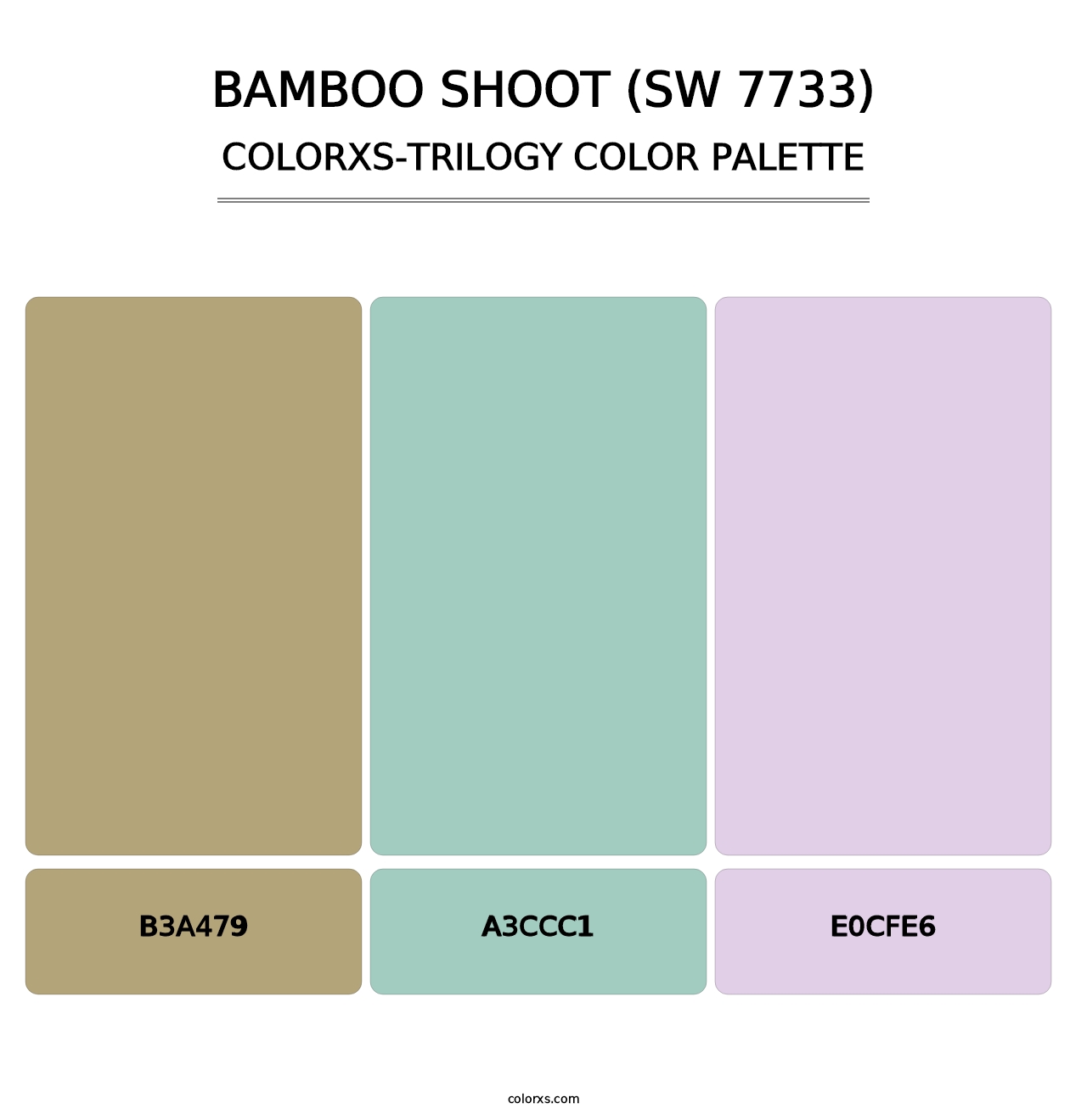 Bamboo Shoot (SW 7733) - Colorxs Trilogy Palette