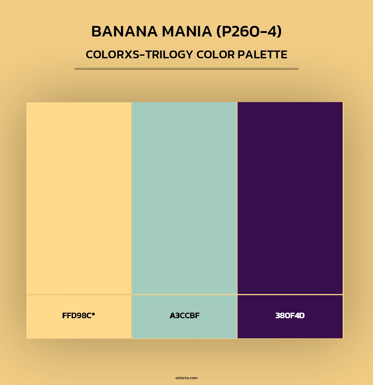Banana Mania (P260-4) - Colorxs Trilogy Palette