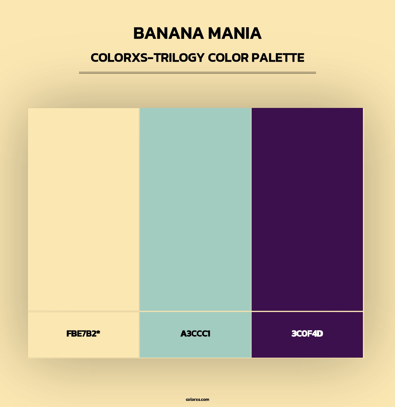 Banana Mania - Colorxs Trilogy Palette