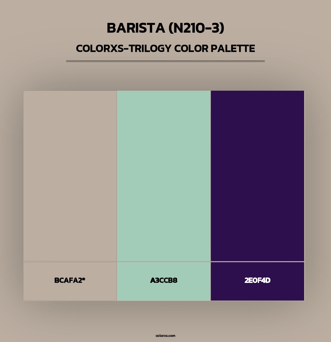 Barista (N210-3) - Colorxs Trilogy Palette