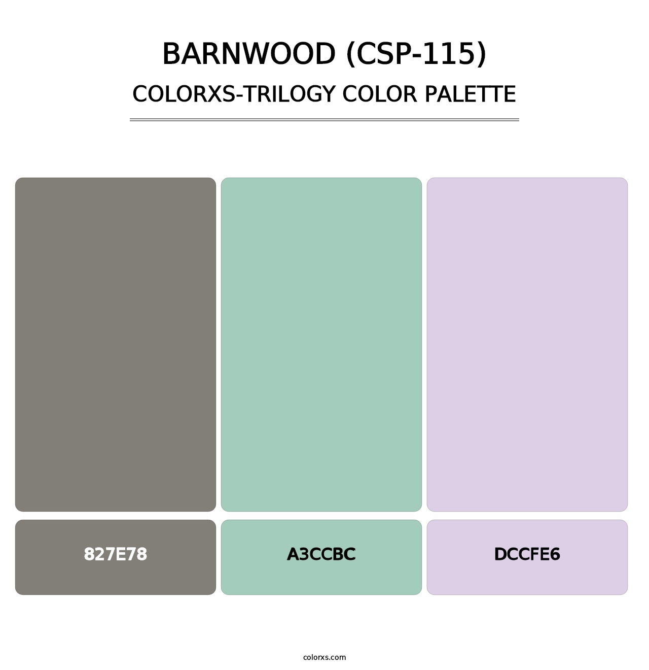Barnwood (CSP-115) - Colorxs Trilogy Palette