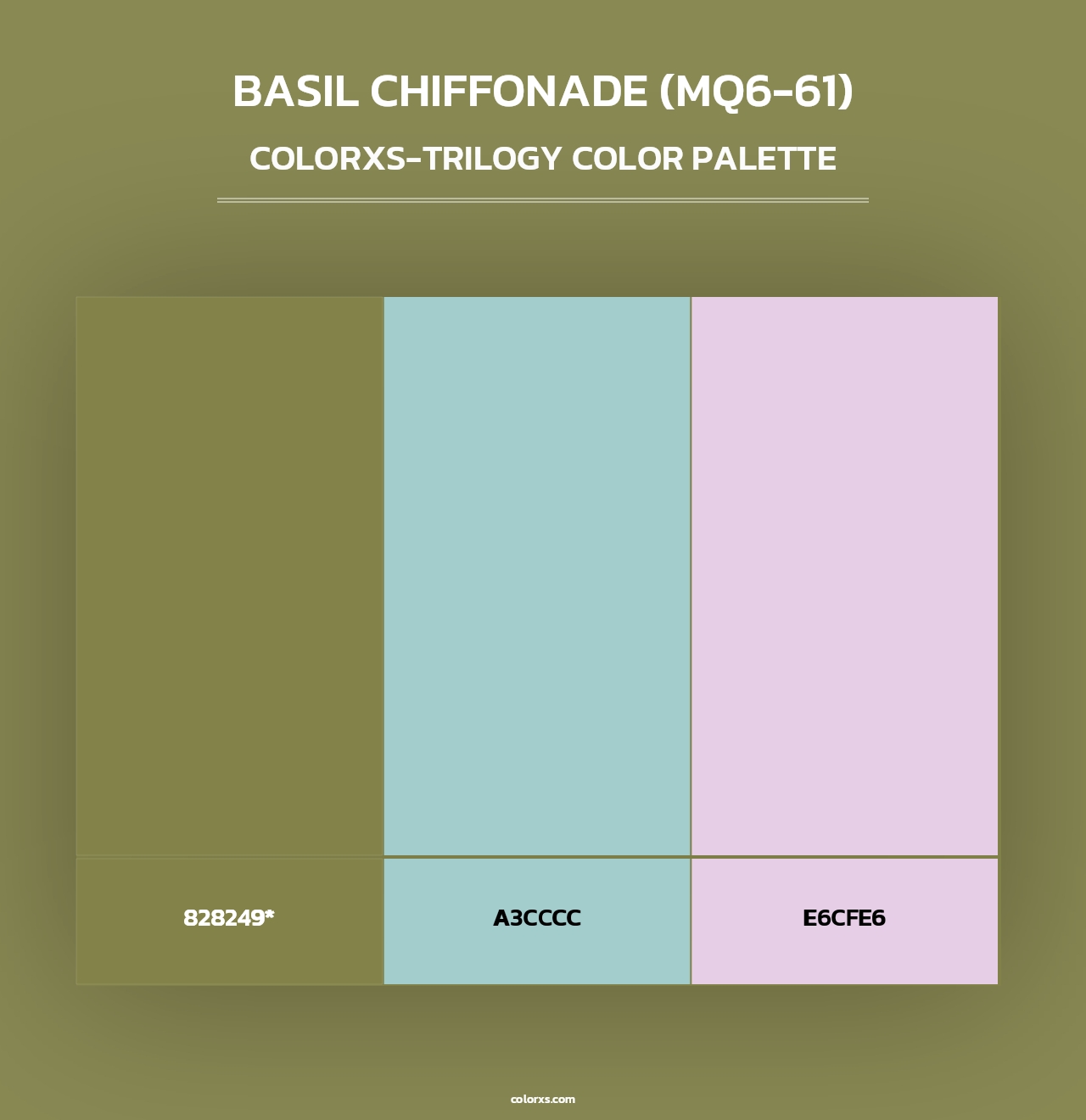 Basil Chiffonade (MQ6-61) - Colorxs Trilogy Palette