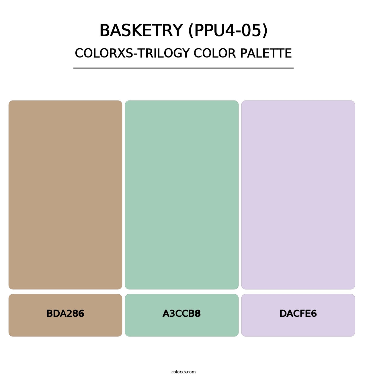 Basketry (PPU4-05) - Colorxs Trilogy Palette
