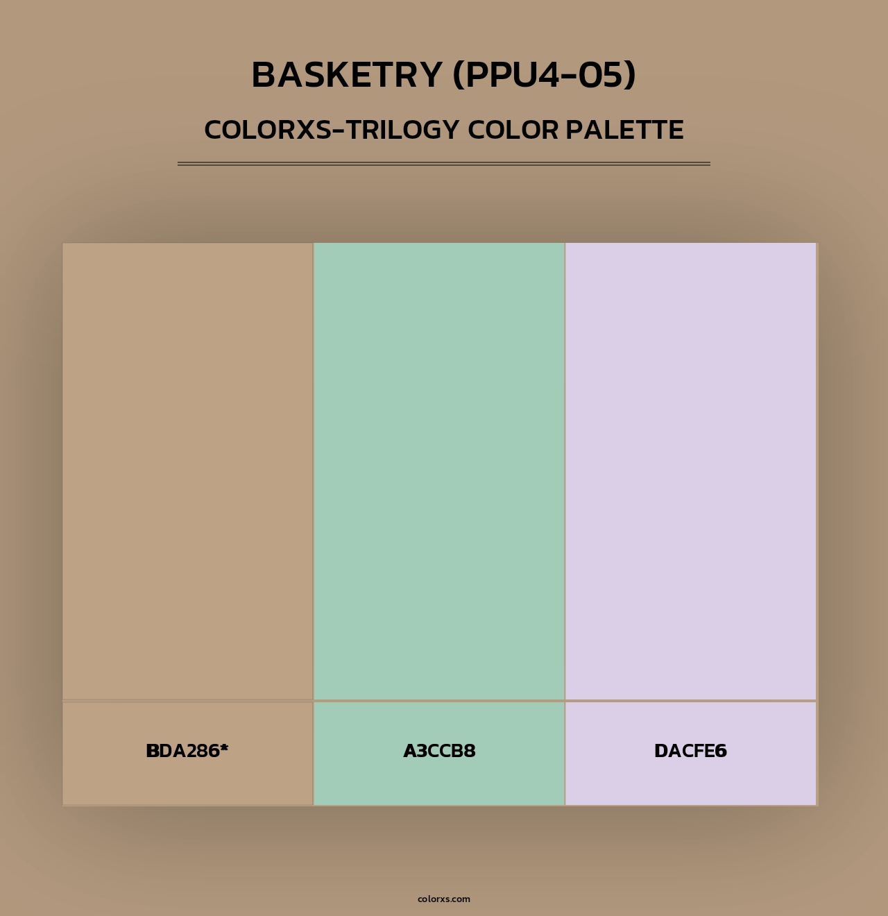 Basketry (PPU4-05) - Colorxs Trilogy Palette