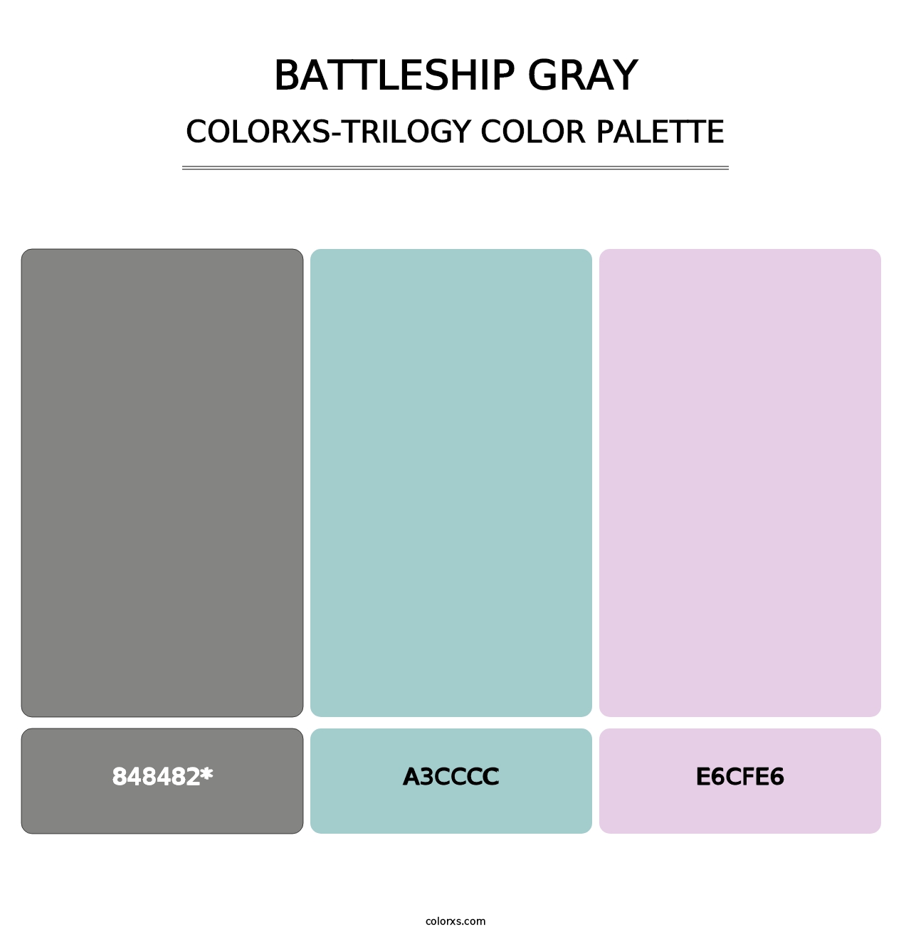 Battleship Gray - Colorxs Trilogy Palette