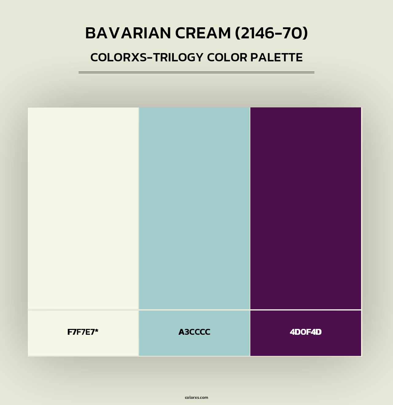 Bavarian Cream (2146-70) - Colorxs Trilogy Palette