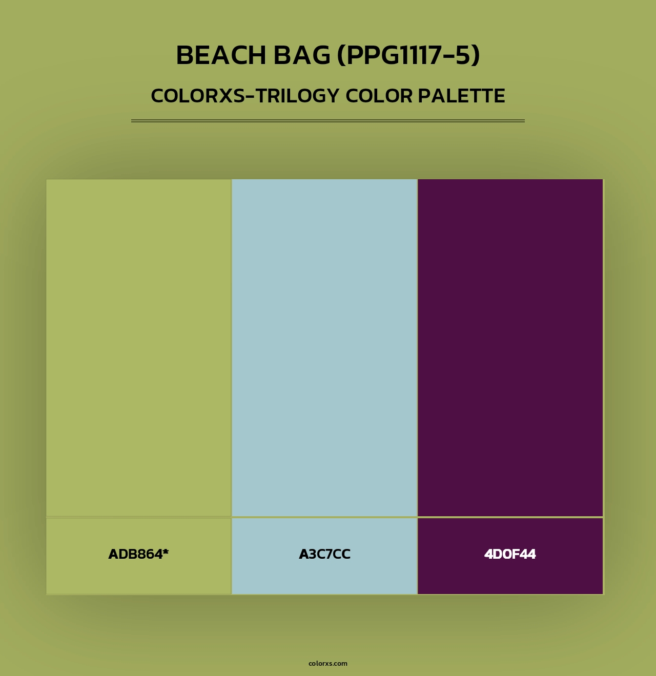 Beach Bag (PPG1117-5) - Colorxs Trilogy Palette