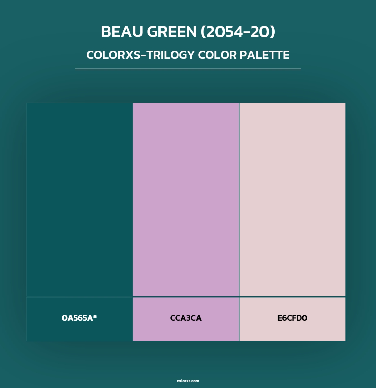 Beau Green (2054-20) - Colorxs Trilogy Palette