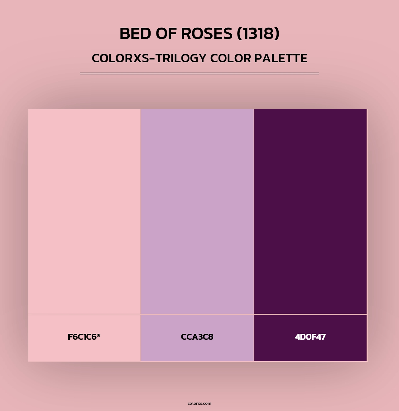 Bed of Roses (1318) - Colorxs Trilogy Palette