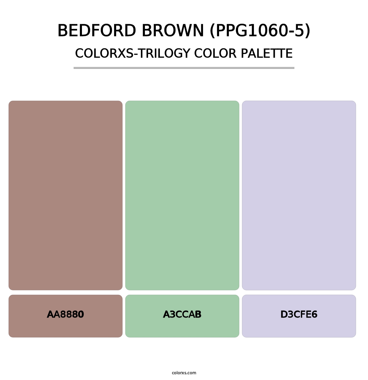 Bedford Brown (PPG1060-5) - Colorxs Trilogy Palette