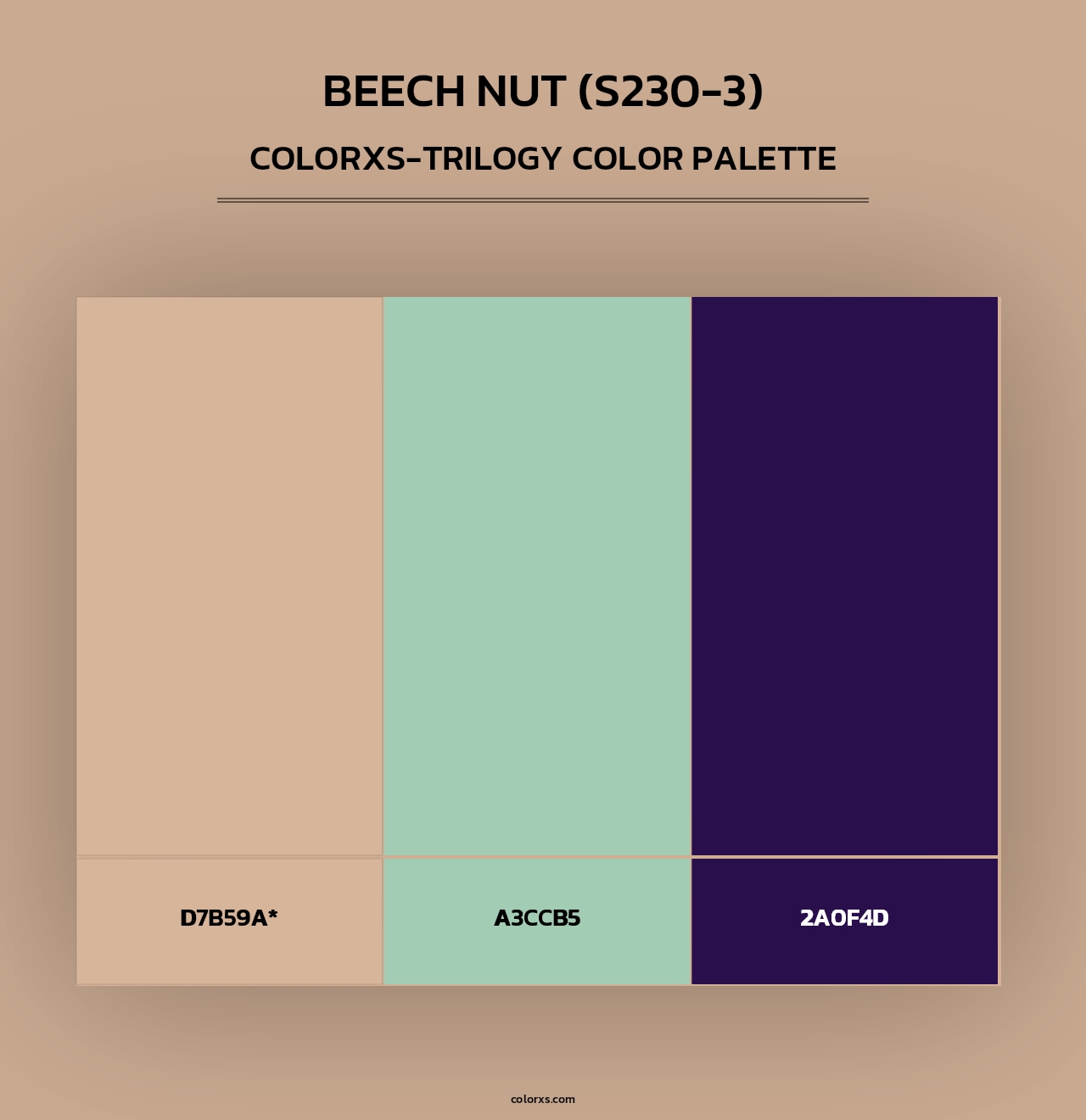Beech Nut (S230-3) - Colorxs Trilogy Palette