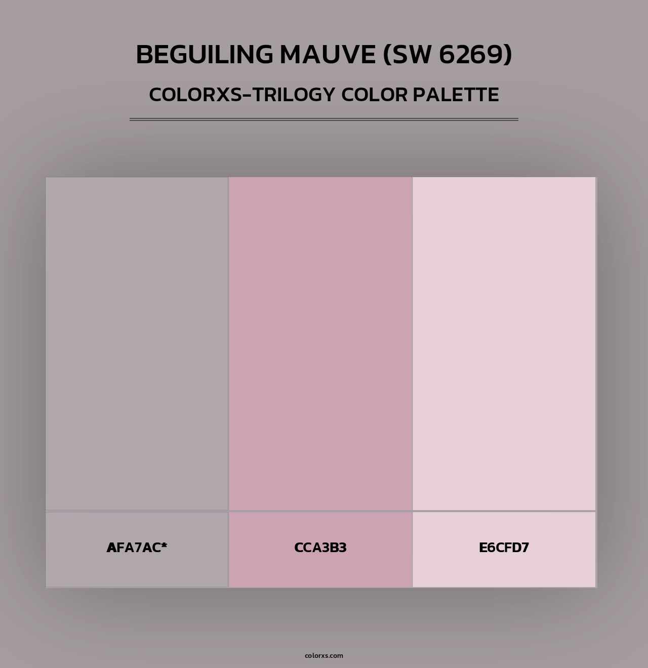 Beguiling Mauve (SW 6269) - Colorxs Trilogy Palette