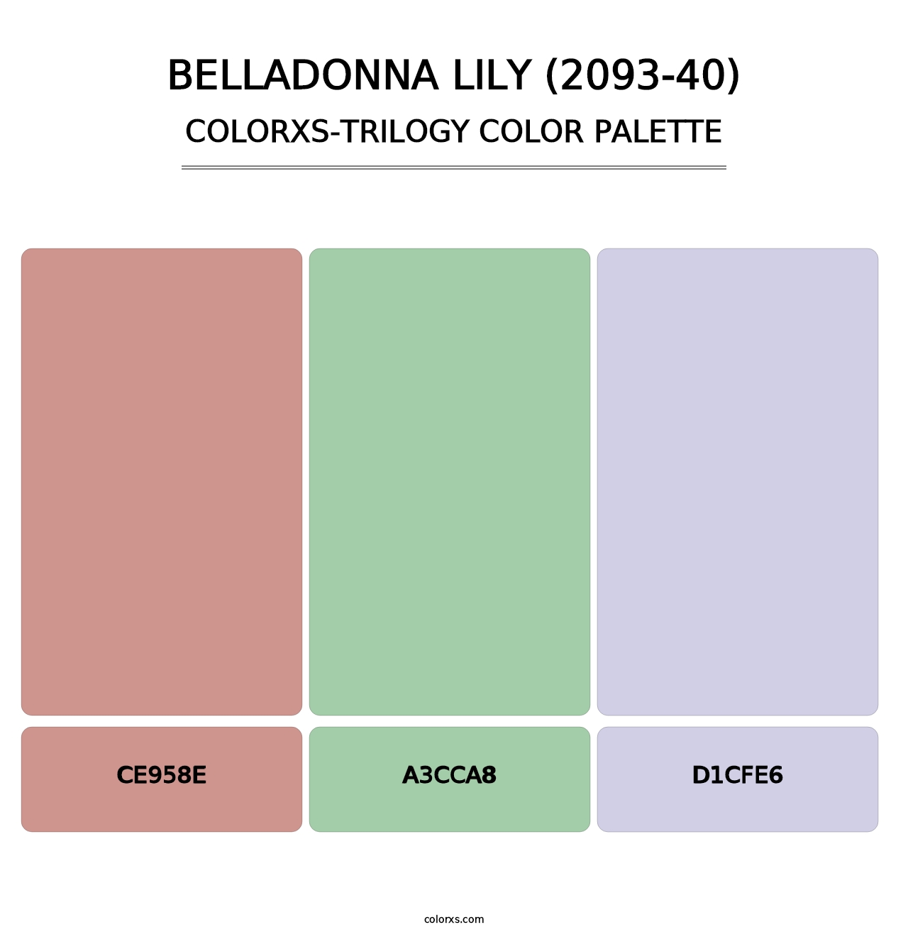 Belladonna Lily (2093-40) - Colorxs Trilogy Palette