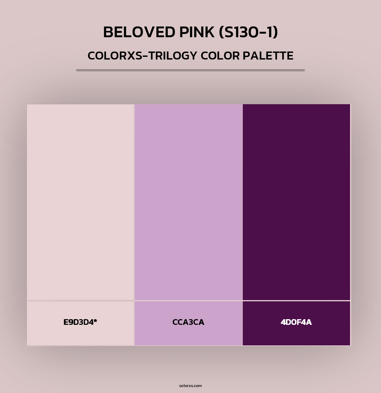 Beloved Pink (S130-1) - Colorxs Trilogy Palette