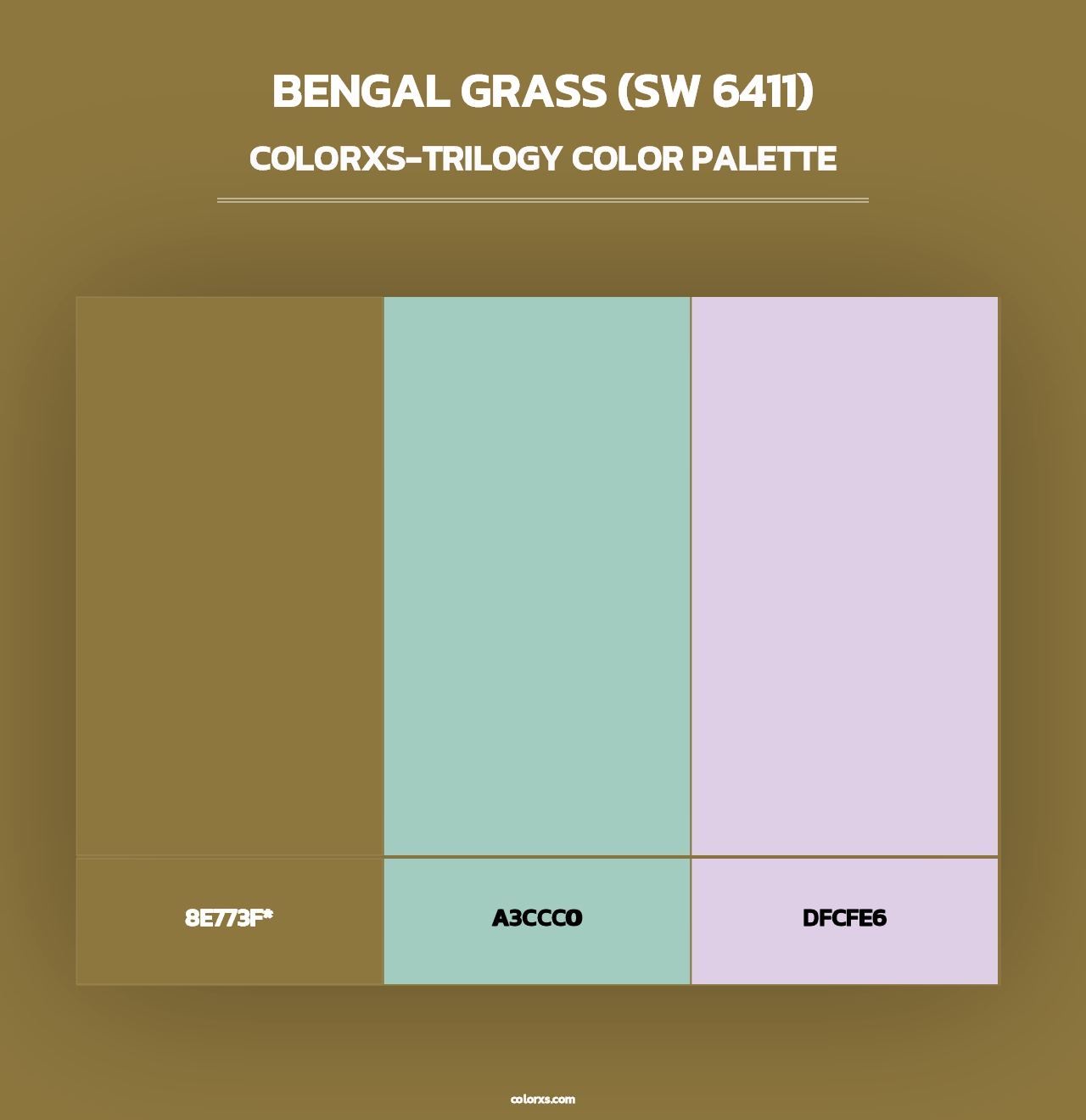 Bengal Grass (SW 6411) - Colorxs Trilogy Palette