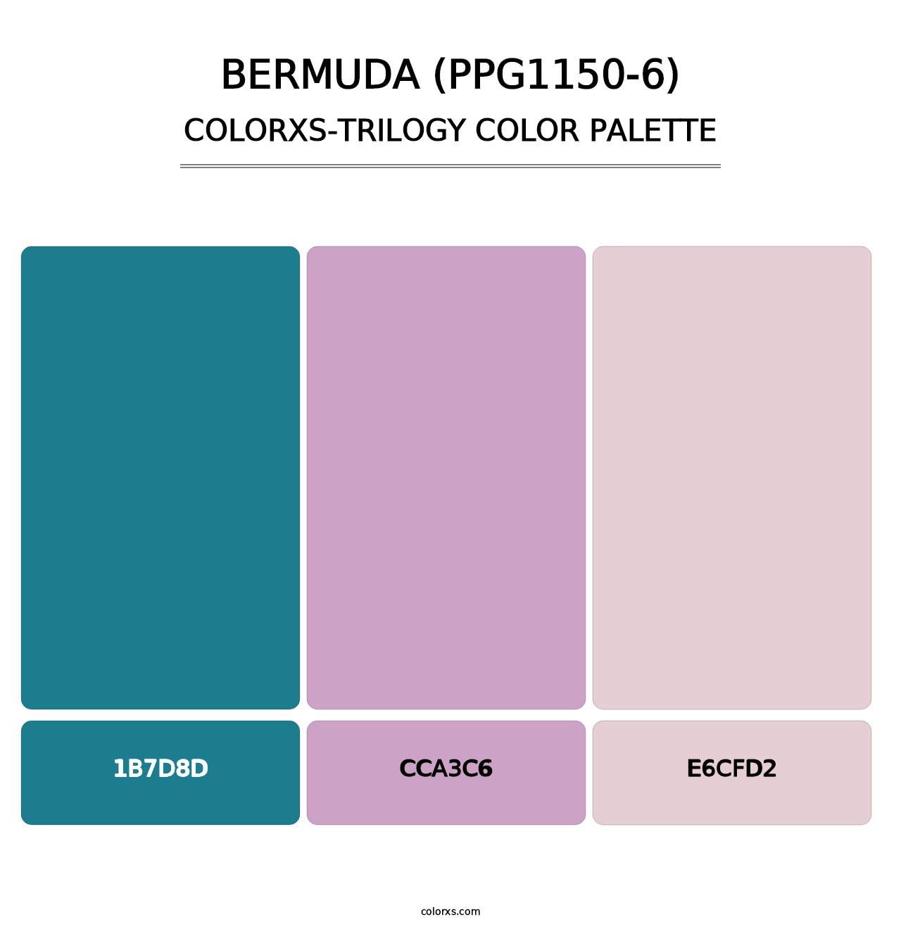 Bermuda (PPG1150-6) - Colorxs Trilogy Palette
