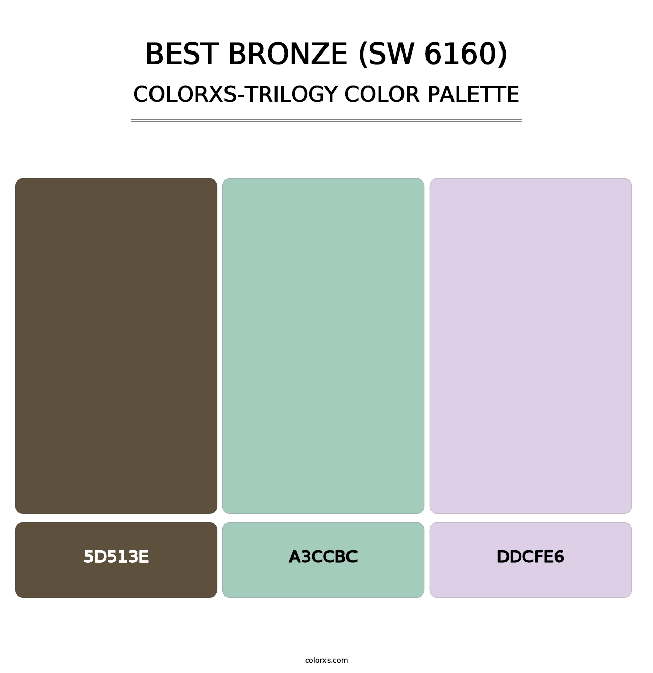 Best Bronze (SW 6160) - Colorxs Trilogy Palette