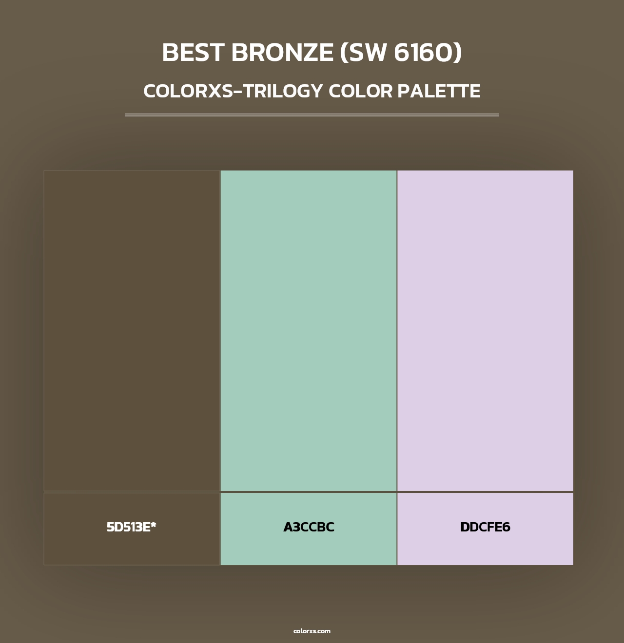 Best Bronze (SW 6160) - Colorxs Trilogy Palette