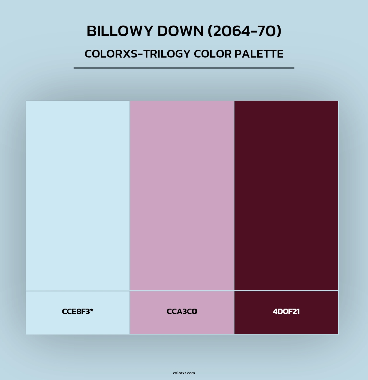 Billowy Down (2064-70) - Colorxs Trilogy Palette