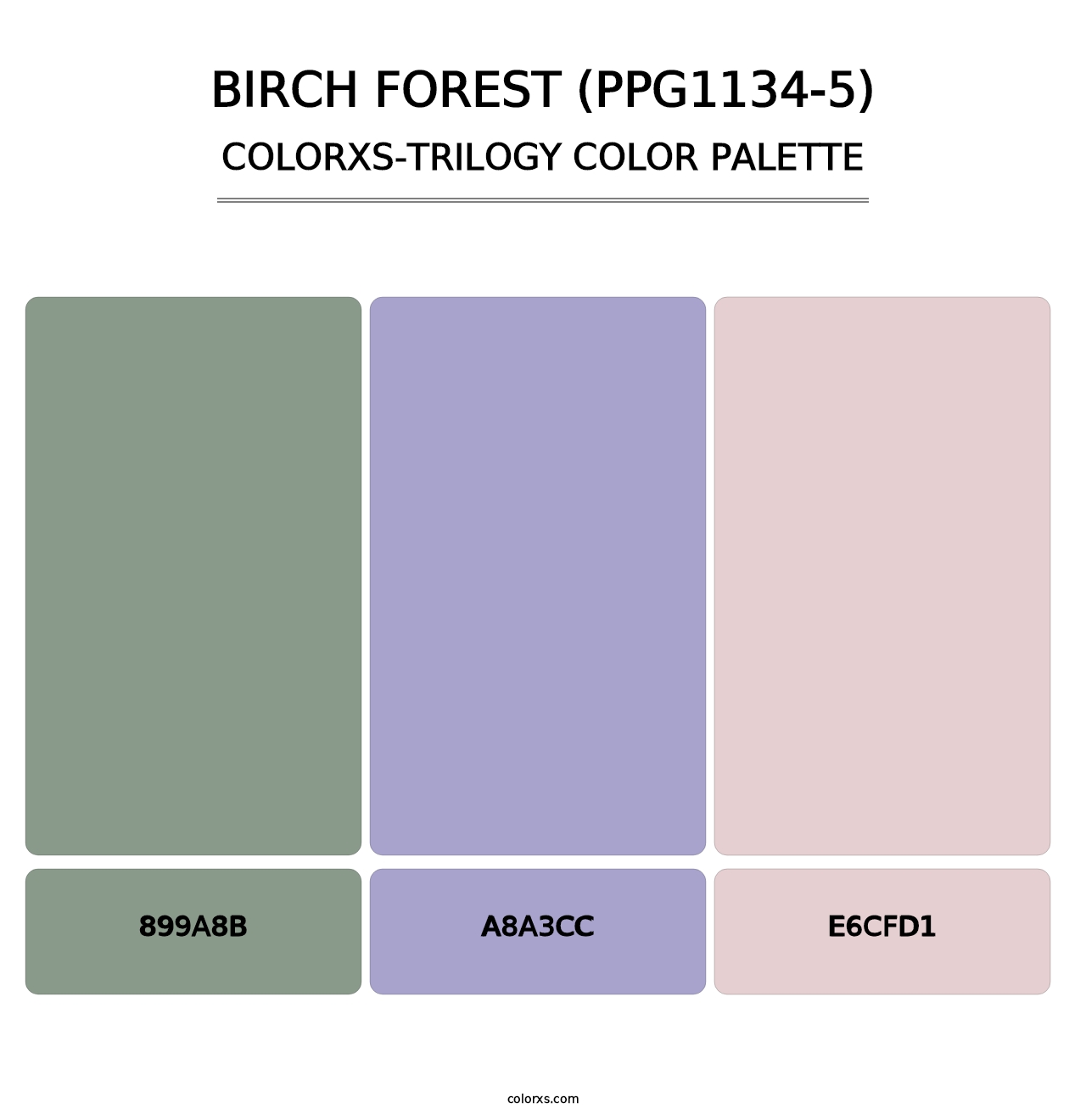 Birch Forest (PPG1134-5) - Colorxs Trilogy Palette