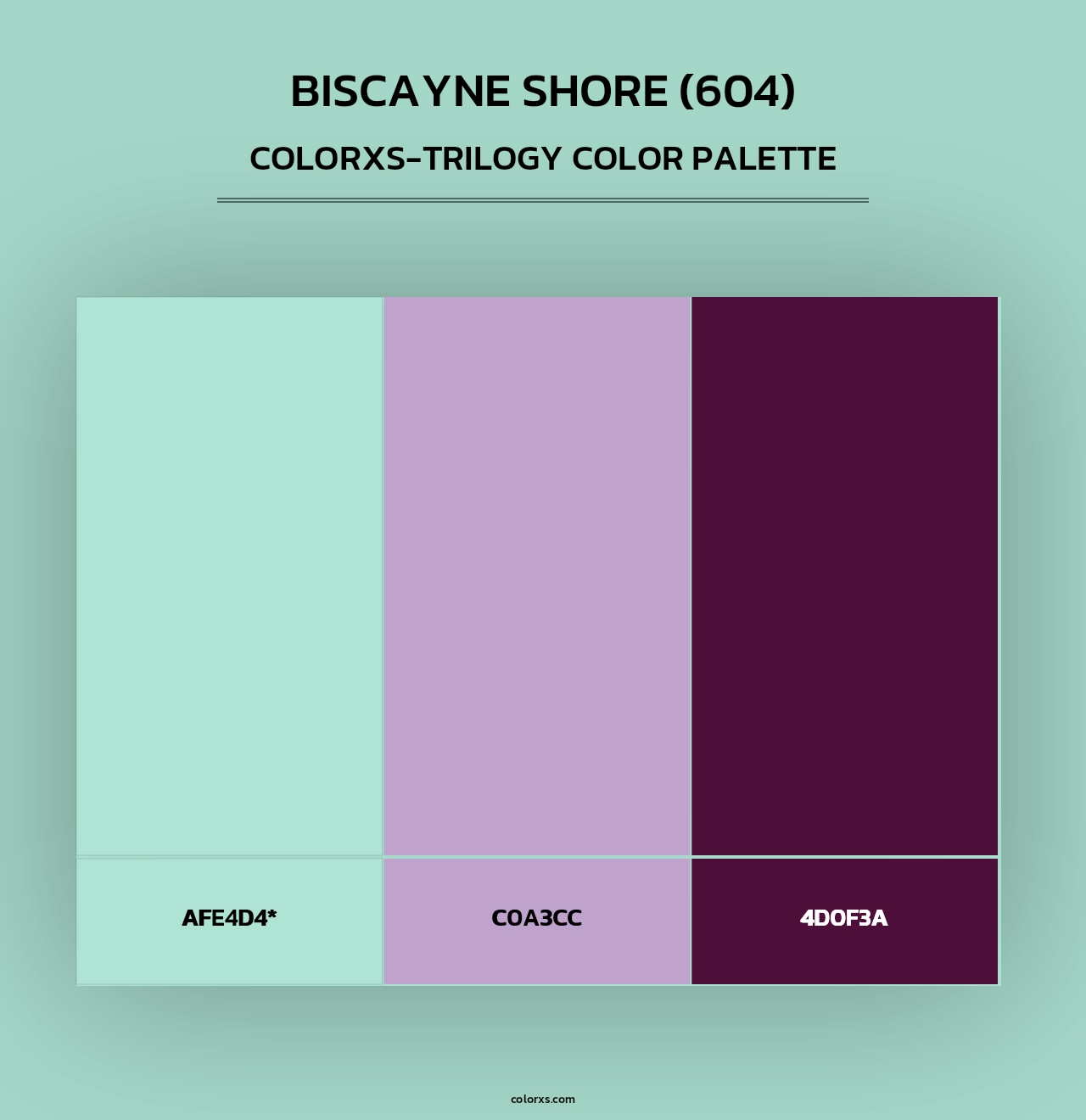Biscayne Shore (604) - Colorxs Trilogy Palette