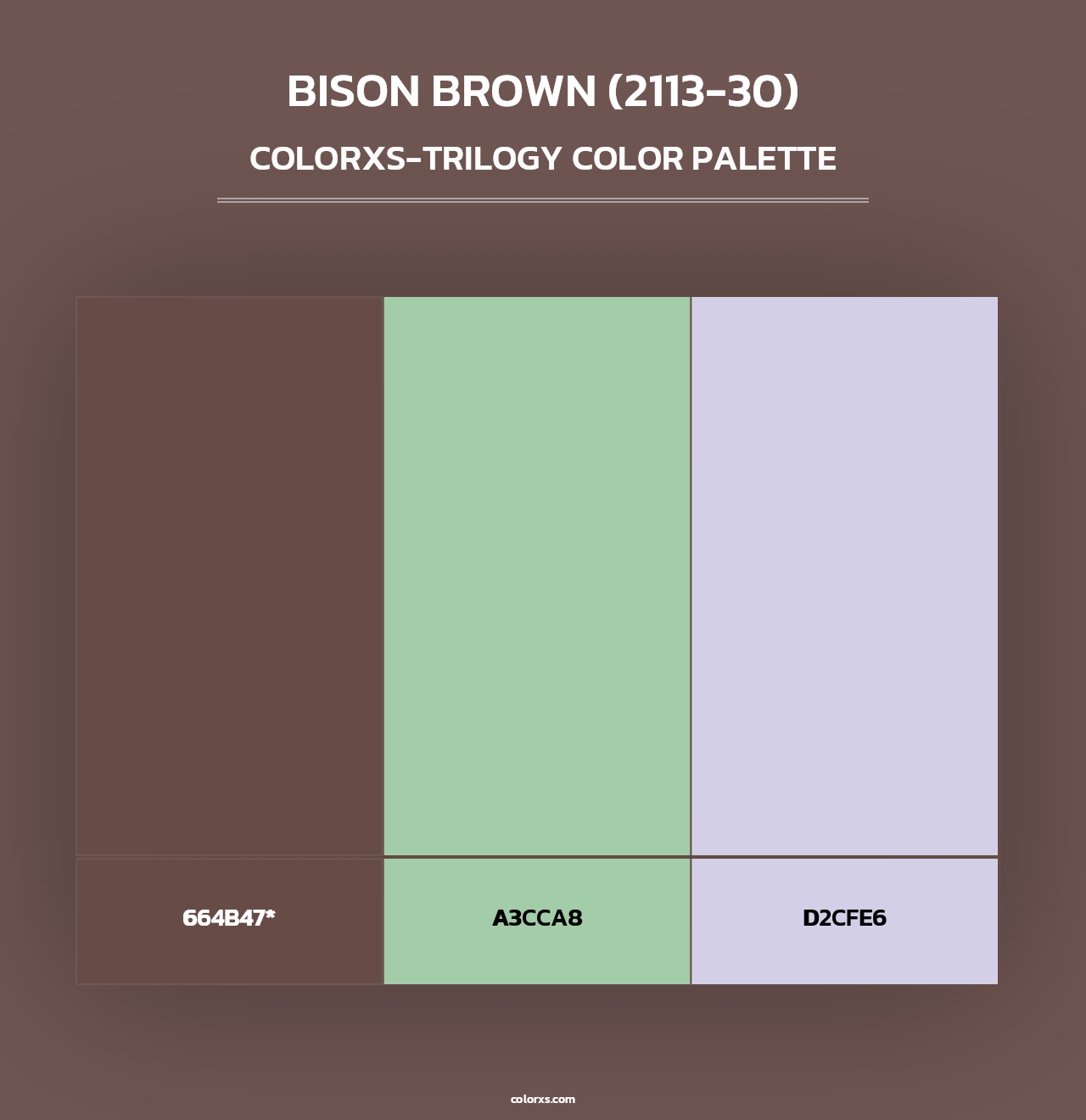 Bison Brown (2113-30) - Colorxs Trilogy Palette