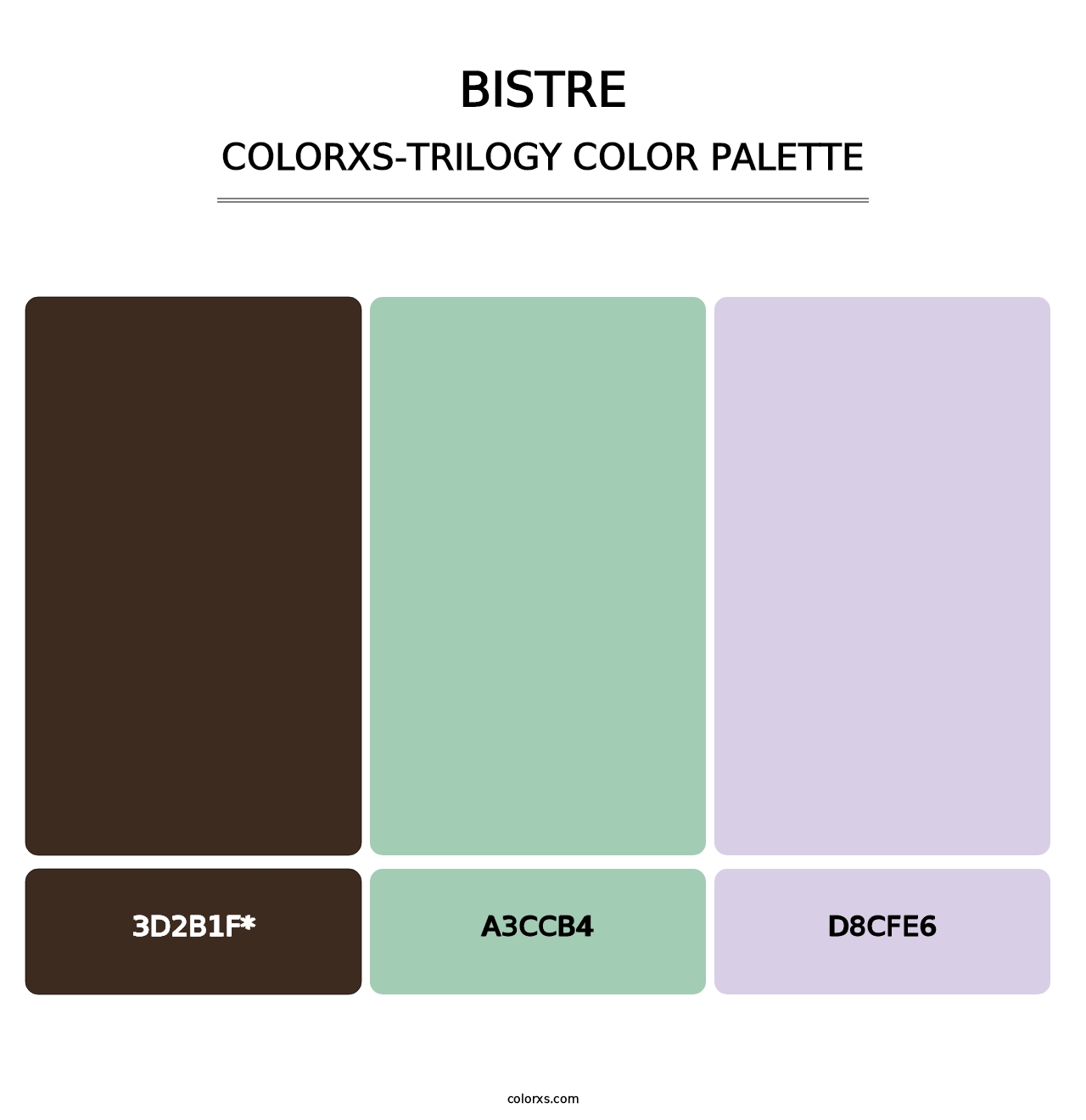 Bistre - Colorxs Trilogy Palette