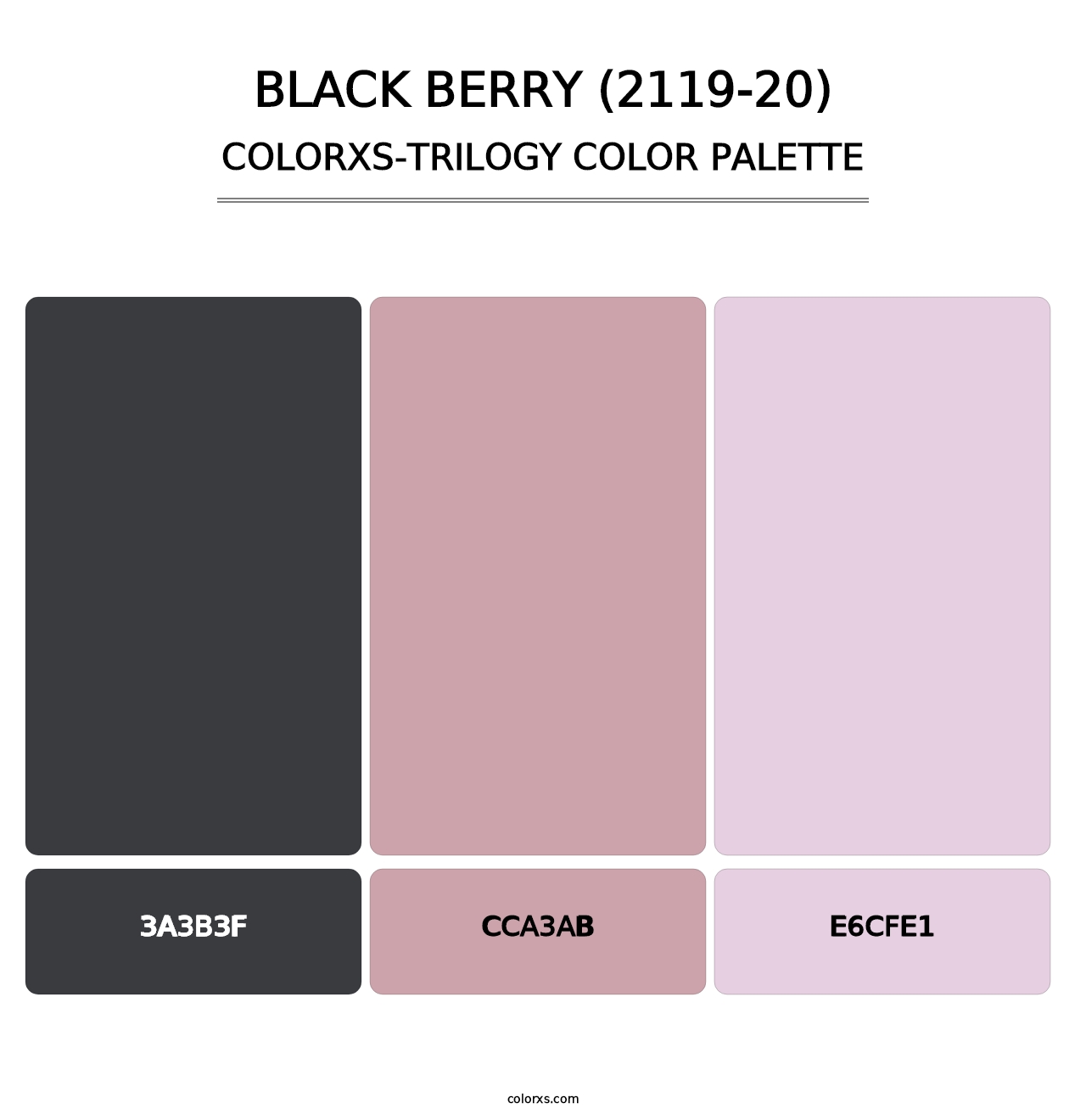 Black Berry (2119-20) - Colorxs Trilogy Palette