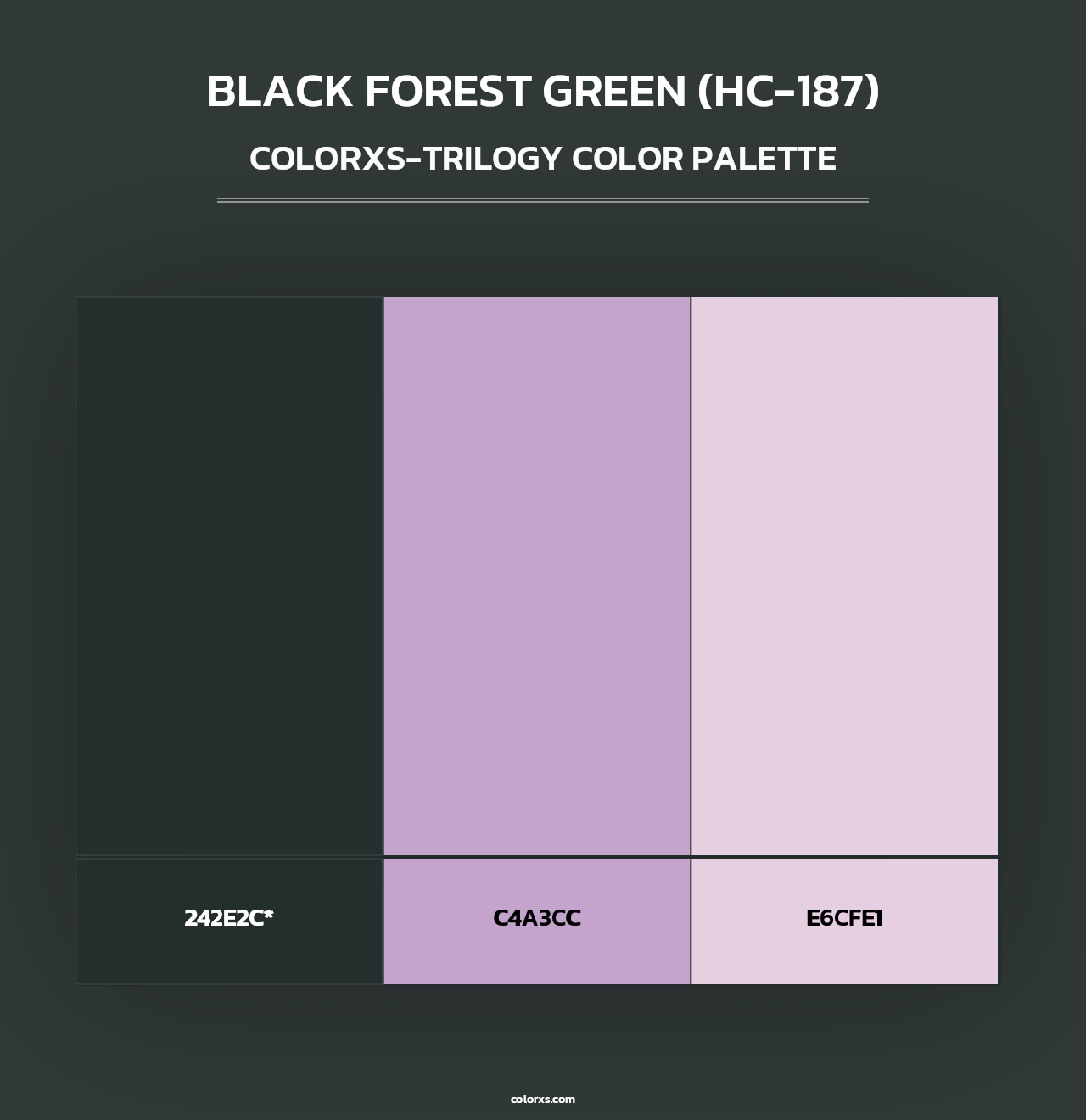 Black Forest Green (HC-187) - Colorxs Trilogy Palette