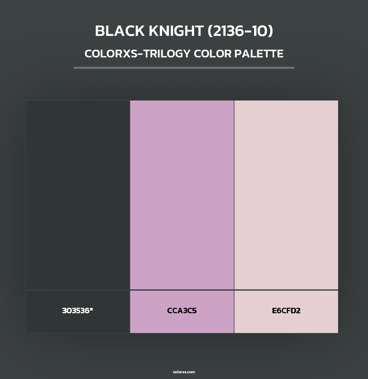Black Knight (2136-10) - Colorxs Trilogy Palette