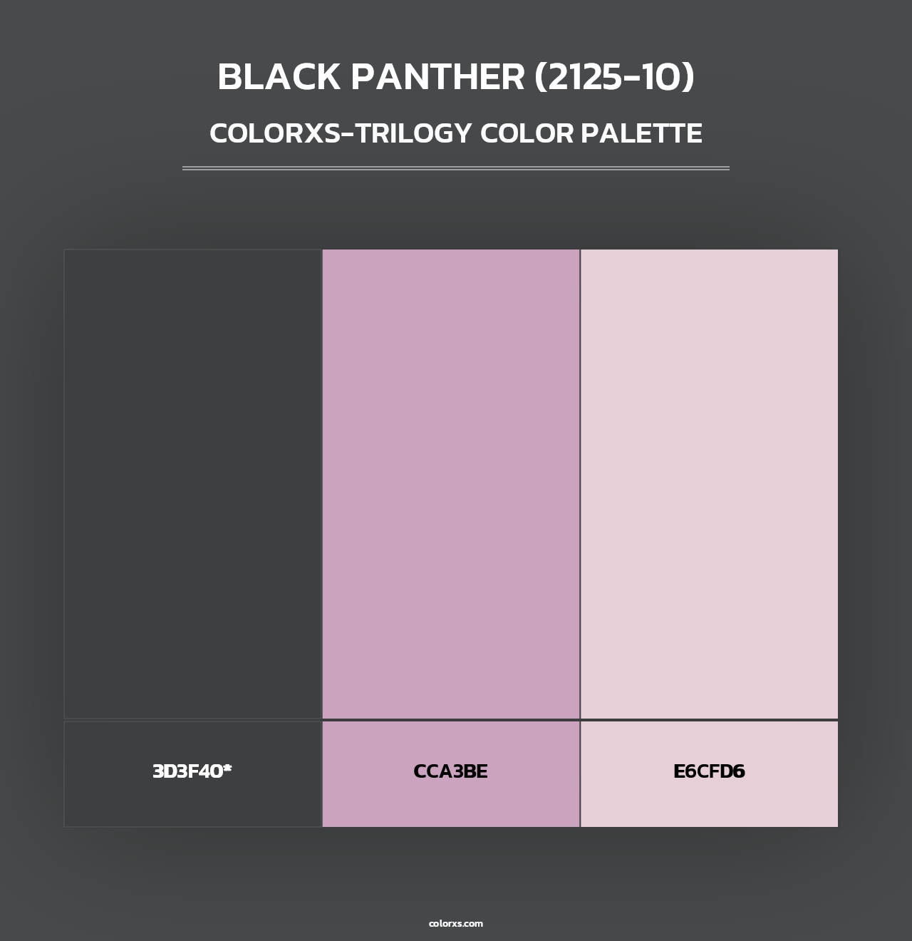 Black Panther (2125-10) - Colorxs Trilogy Palette