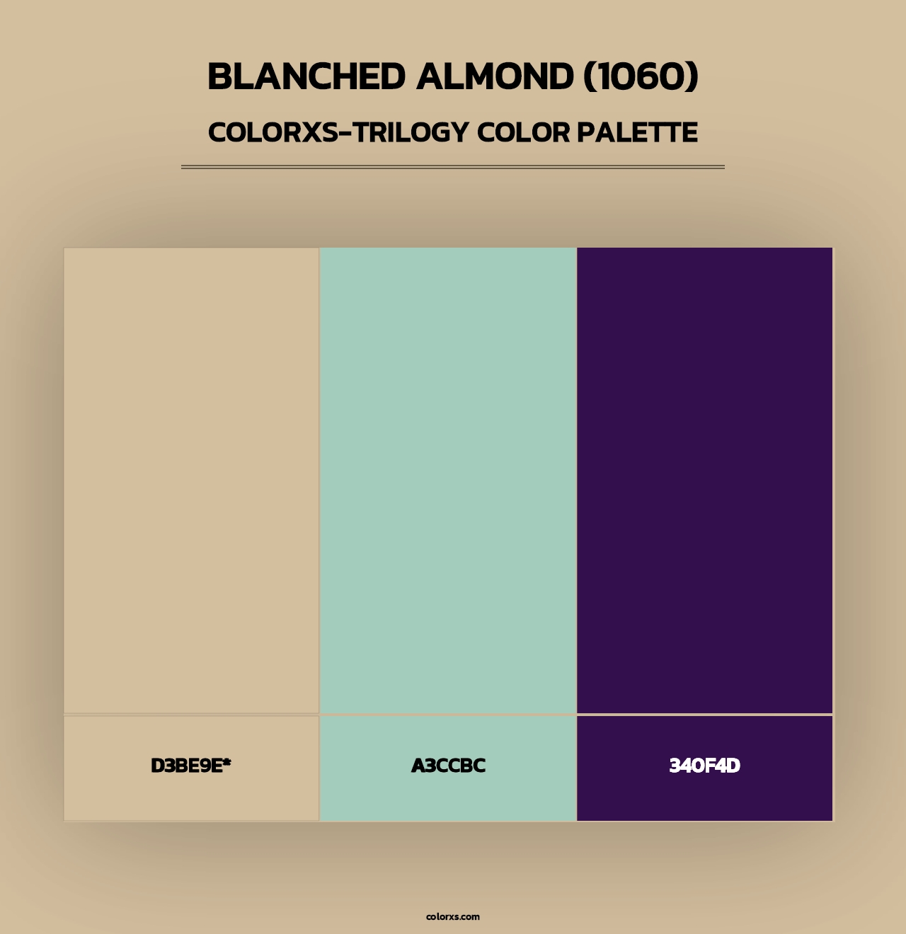 Blanched Almond (1060) - Colorxs Trilogy Palette