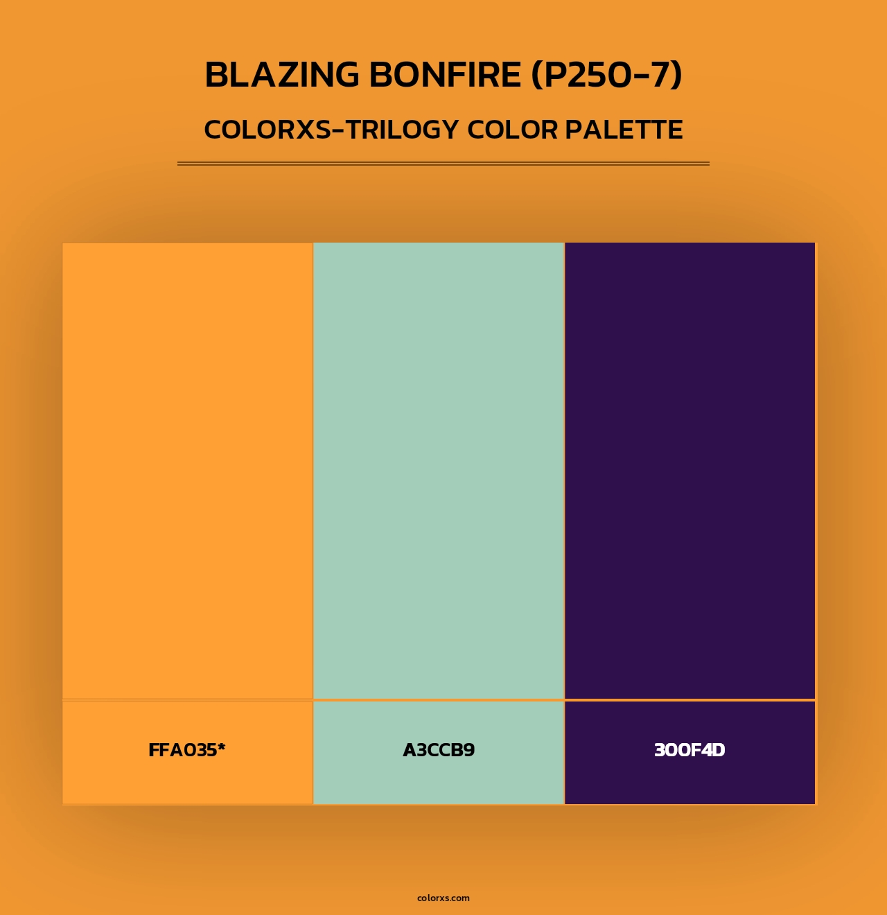 Blazing Bonfire (P250-7) - Colorxs Trilogy Palette