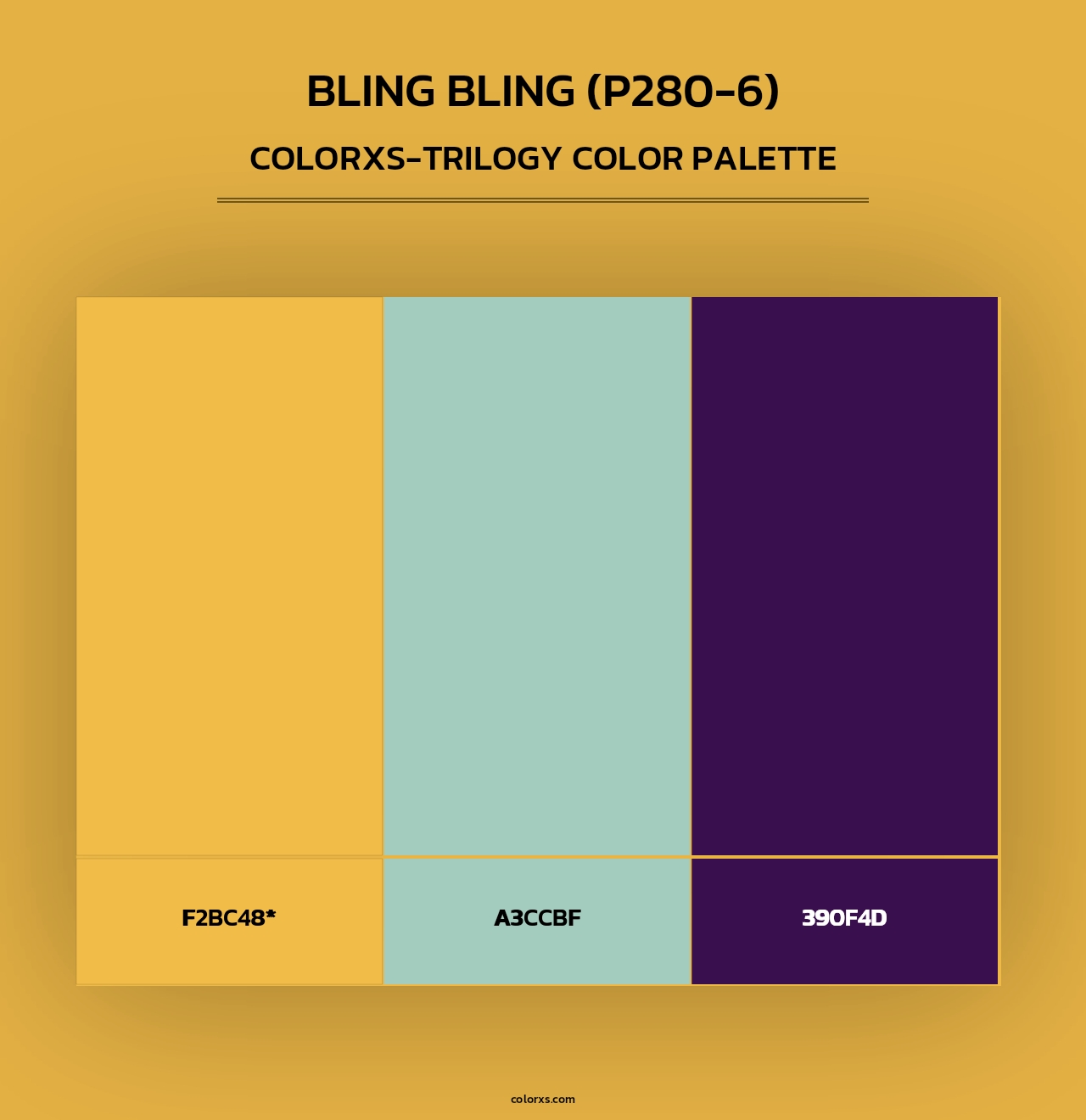Bling Bling (P280-6) - Colorxs Trilogy Palette