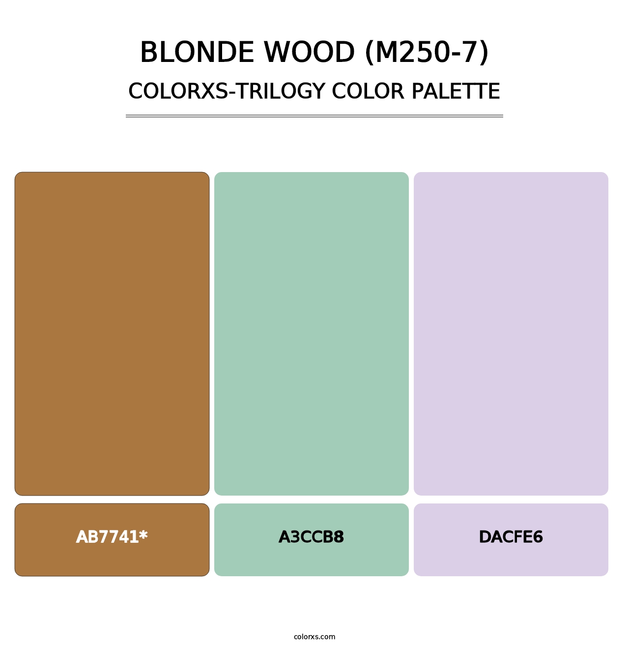 Blonde Wood (M250-7) - Colorxs Trilogy Palette