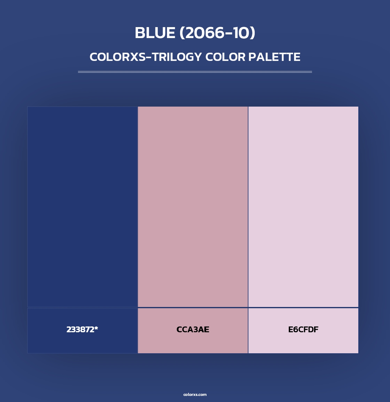 Blue (2066-10) - Colorxs Trilogy Palette