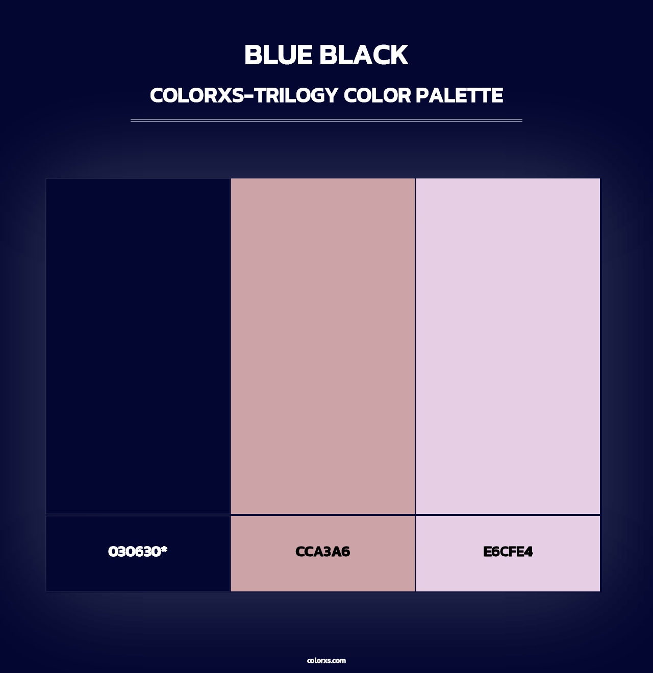 Blue Black color palettes - colorxs.com