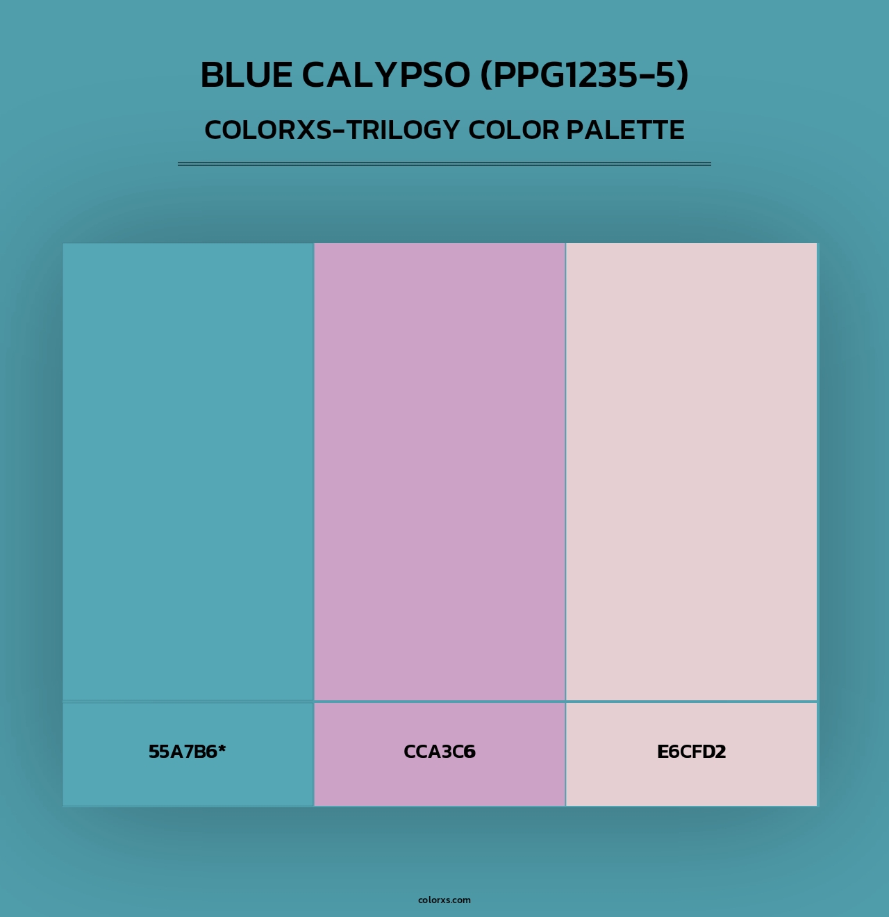 Blue Calypso (PPG1235-5) - Colorxs Trilogy Palette